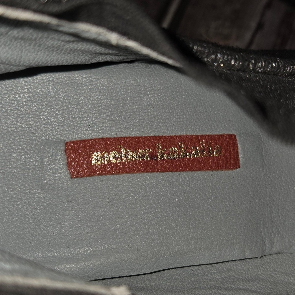 Sz 39/ 8.5 Meher Kakalia Black Suede Beaded Embroidered Pointed Toe Ankle Boots‎ - Picture 5 of 6